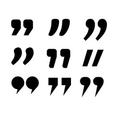 Quotation marks. Frame with quotes. Quote vector comment