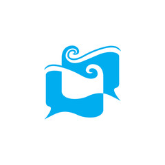 linked book talk education symbol vector