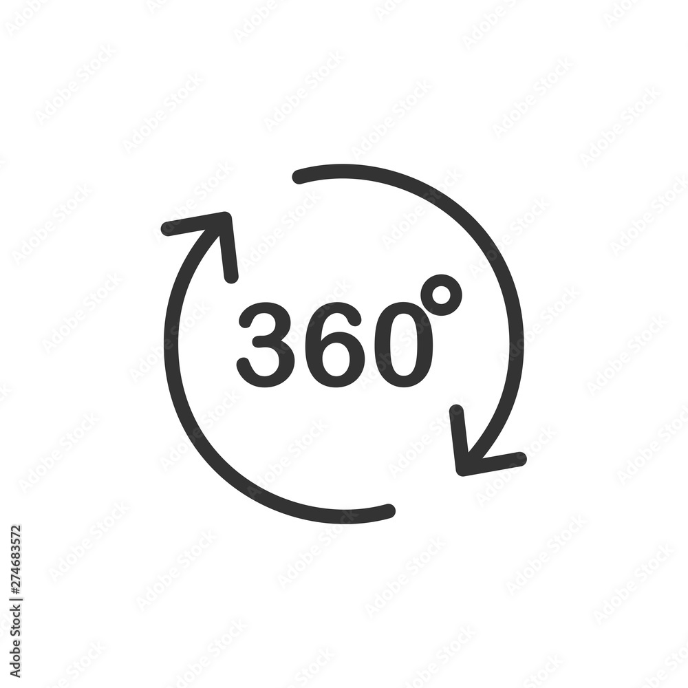 Poster angel 360 degree icon template black color editable. angel 360 degree symbol flat vector sign isolat