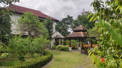 Fototapeta na wymiar Kuala Lumpur, Malaysia - June 2019: Botanical gardens in Kuala Lumpur