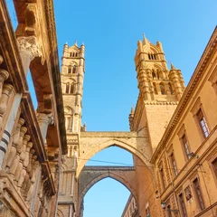 Tuinposter Towers of Palermo Cathedral © Roman Sigaev