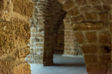 The Mahmoudiya Mosque interior view, Old Jaffa in Tel Aviv, Israel