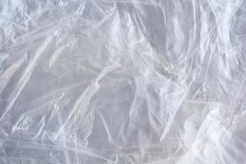 transparent plastic film, bag, package as background