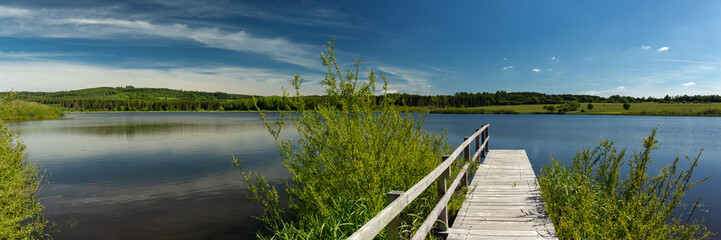 Panorama of the volcanic Jungferweiher
