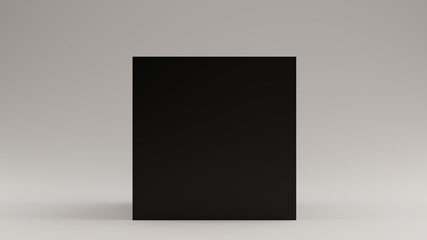 Black Cube 3d illustration 3d render