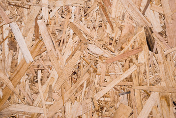 Plywood board texture.  Compressed sawdust panel background. Wood surface for interior design and decoration.