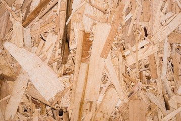 Plywood board texture.  Compressed sawdust panel background. Wood surface for interior design and decoration.