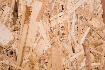 Plywood board texture.  Compressed sawdust panel background. Wood surface for interior design and decoration.