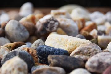 stones to decorate the garden path