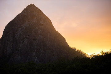 Fototapeta na wymiar Mountains Sunrise Sunset