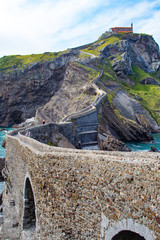 gaztelugatxe landscape, basque country, spain