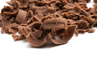 chocolate chips isolated