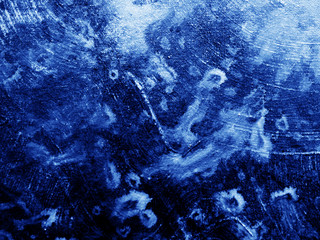 blue dark oil paint abstract background.