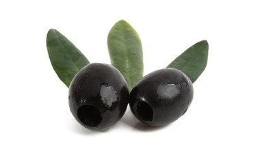 black olives isolated