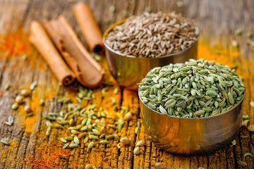  all indian spices , cooking background 