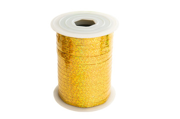 decorative ribbon for balloons isolated