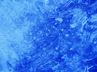 blue dark oil paint abstract background.