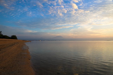 Batur Volcano eruption in Bali island, Indonesia