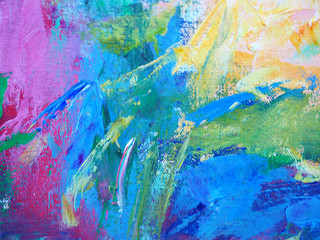 Colorful sweet colors abstract background oil paint.