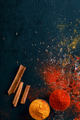  all indian spices , cooking background 