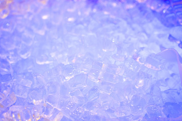 Close up Ice cubes for regular beverages