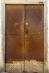 Old doors in the old Moroccan city.