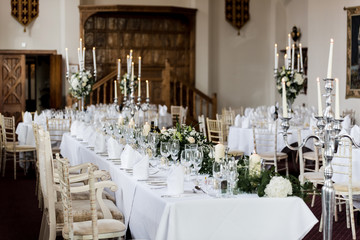 elegant table in a restaurant