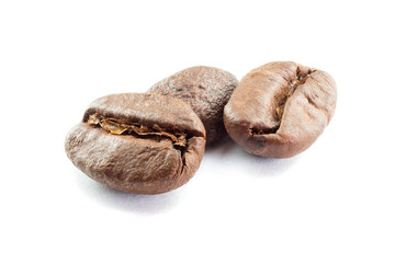 coffee beans on white background