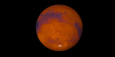 Extremely detailed and realistic high resolution 3D image of Planet Mars. Shot from outer space. Elements of this image are furnished by NASA..