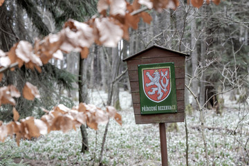 czech republic, board natur reserve