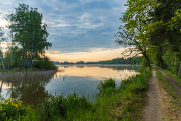 Fototapeta na wymiar Pond near Trebon, South Bohemia, Czecg Republic