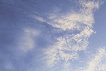 Blu sky with eather clouds