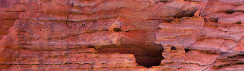 Coloured Canyon is a rock formation on South Sinai (Egypt) peninsula. Desert rocks of multicolored sandstone background.	