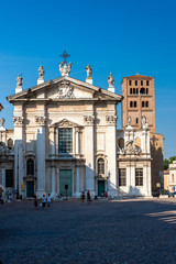 Old square in Mantova, Italy
