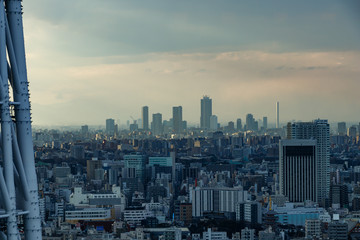 東京スカイツリーから見た池袋ビル群