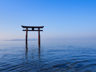 琵琶湖　白髭神社