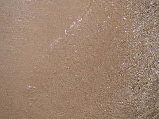 Sandy beach background with copy space