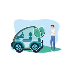 Avatar man and eco car design