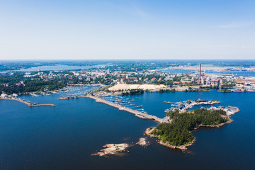 Finland. Kotka. Bird's-eye view.