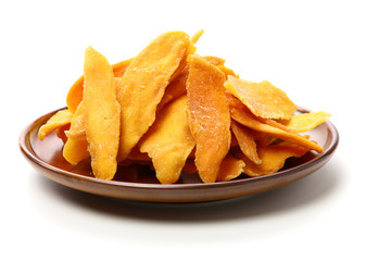 Mango. dry mango on the background