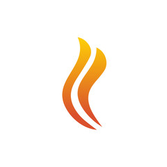 Flames logo icon design vector template