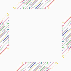 Circuit board illustration. Abstract circuit board background. Vector