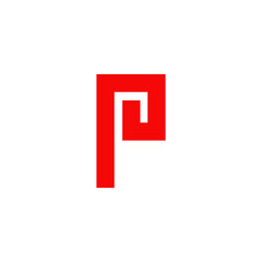 P letter logo design vector template