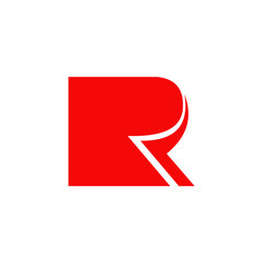 R letter logo design vector template