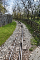 Fototapeta na wymiar Small narrow gauge railway.