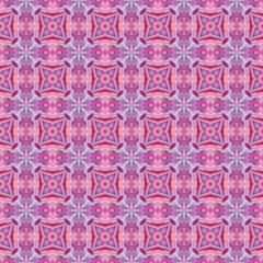 Red blue checked allover seamless pattern. Hand dr