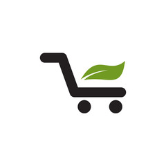 Shopping cart trolley logo icon design vector template