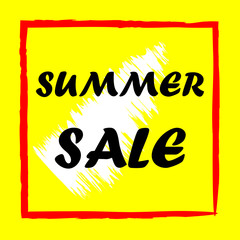 Summer sale banner vector design.