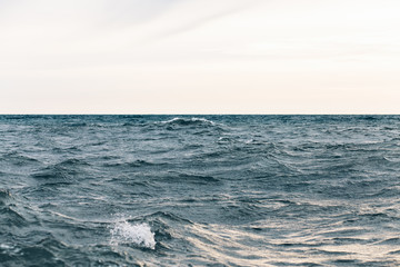 dark blue sea water background, shades of blue in black sea