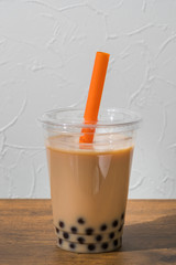 タピオカミルクティー　タピオカドリンク　Asian style Tapioca bubble tea
